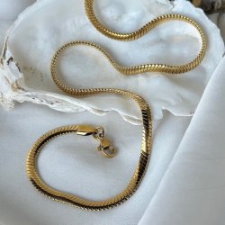 Halskde SHINE vandfast 18kt. forgyldt