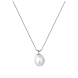 Halskde Ava perle - sterling slv