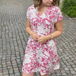 Sommer kjole med lille rme viskose str m-4xl