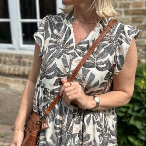 Kjole monstera viskose str. M-XXL