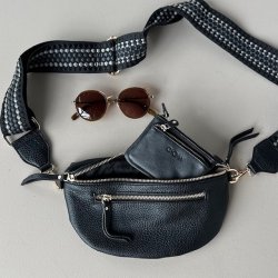 Bltetaske med trendrem sort