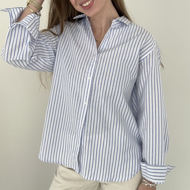 Skjorte Olivia i strib str. S-XL