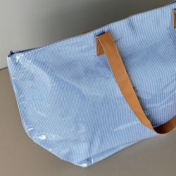 Strandtaske SMALL STRIPE coated