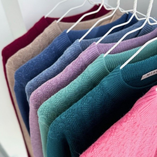 Strik med rund hals m-xxl