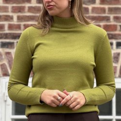 Tyk Sweater turtleneck str M-XL (uld, silke, bambus miks)