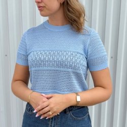 Kortrmet sweater viskose str. S-L