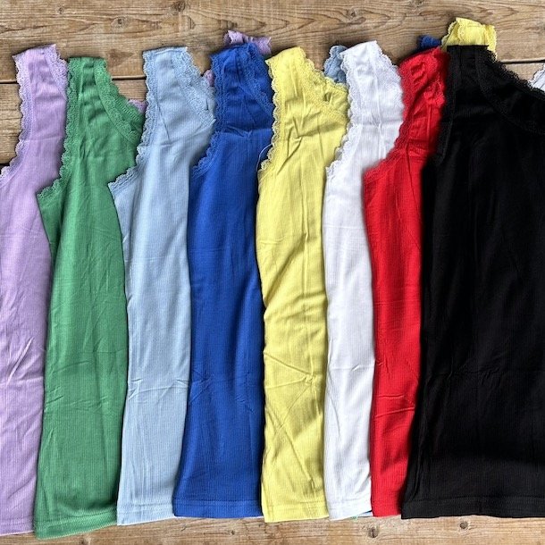Tank top med blonde