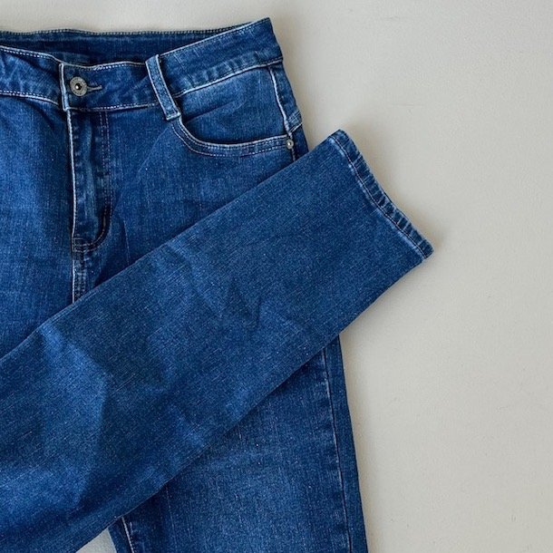 Slim fit jeans classic blue stretch str. L - 5xl