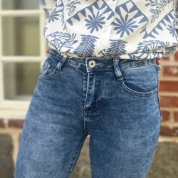 Jeans super stretchy lys bl str xs-xl