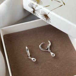 Hoops SHINY DROP Sterling slv