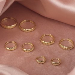 Hoops CAPPA 16 mm Forgyldt slv