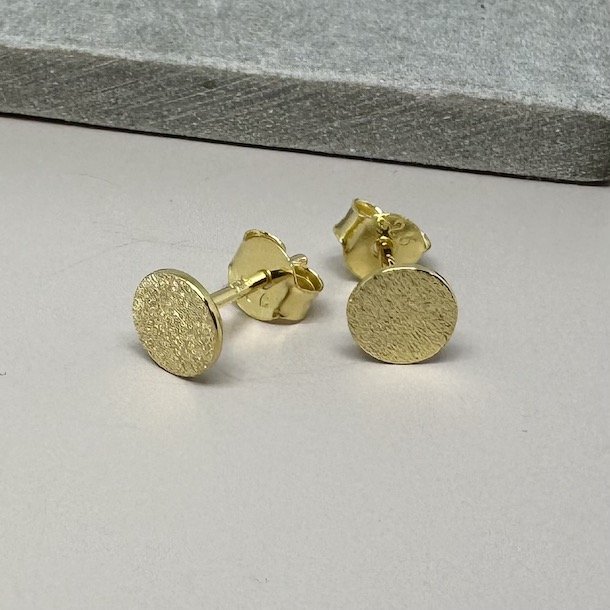 �restikker - M�nt 6mm Forgyldt s�lv