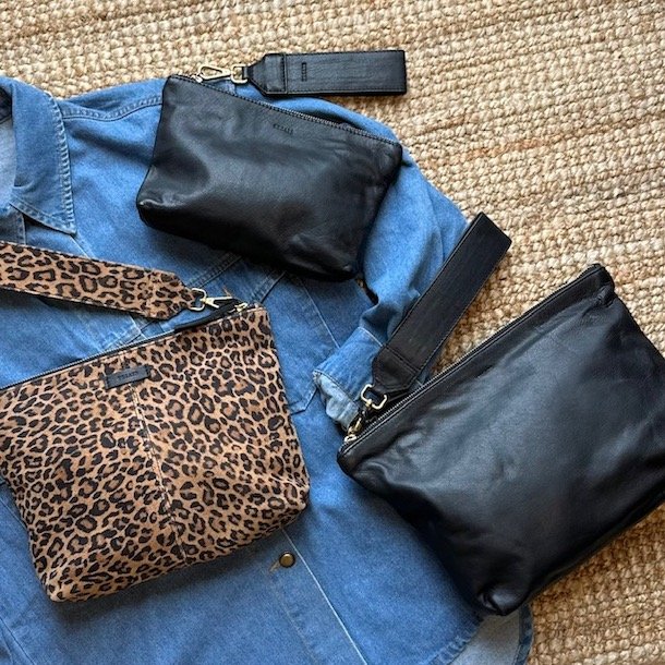 Sussi Clutch stor skind