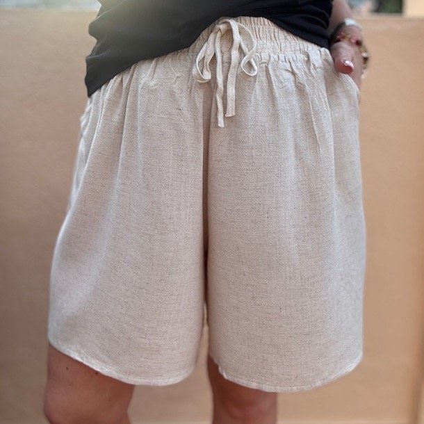 Shorts Kathie hør/viskose str. M-XXL