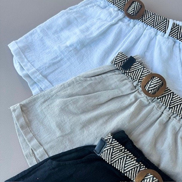 Hr shorts med blte