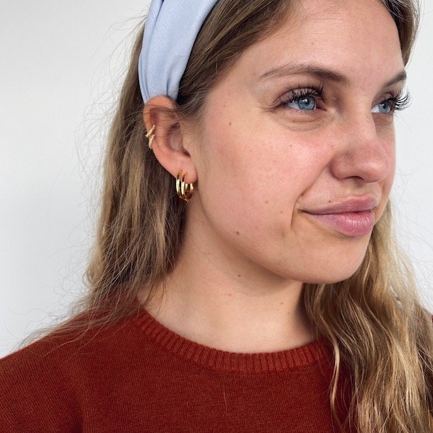 Hoops plain 20 mm forgyldt