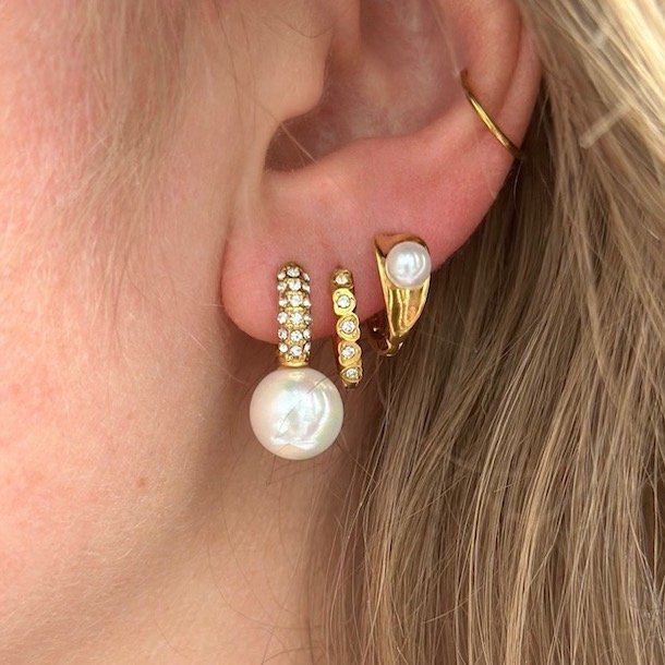 Hoops SHINE LAGOON 10 mm vandfast 18kt. forgyldt 