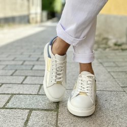 POWER Sneakers Bl� skind str 37-41