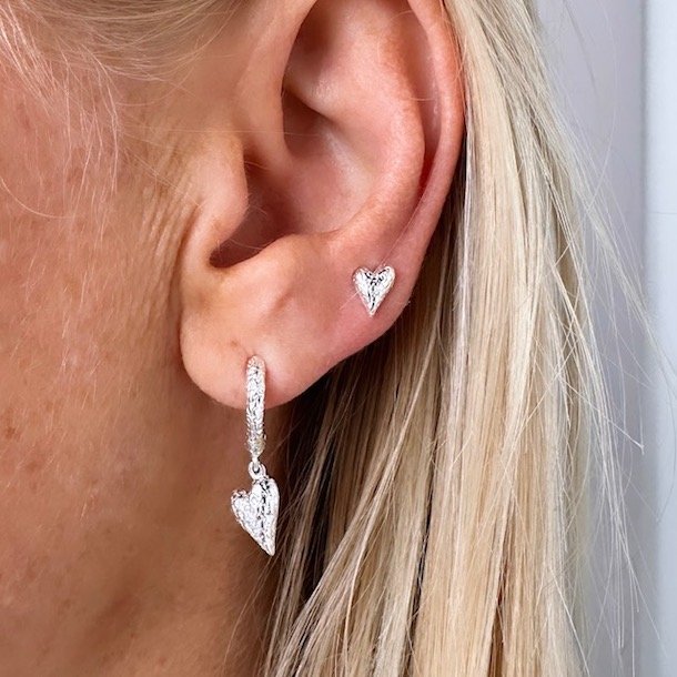 HOOPS LOVE ME Sterling Slv