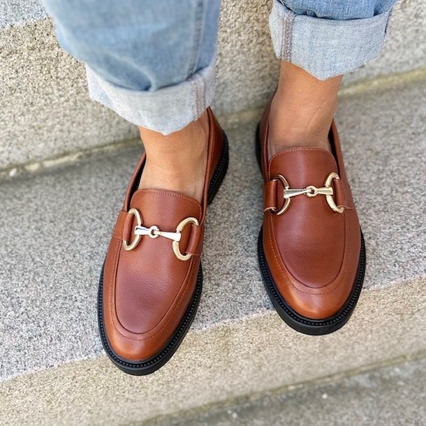 Loafers AWAKE COGNAC skind str. 37-41