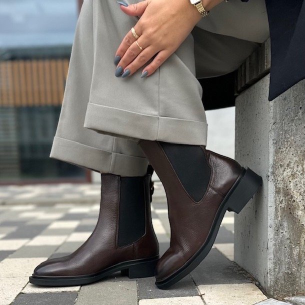 Stvle WHEN WE FEEL IT Brun skind str 36-41