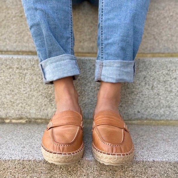 Mokkasiner cognac skind str. 36-41