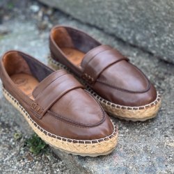 Mokkasiner mrkebrun skind str. 36-41