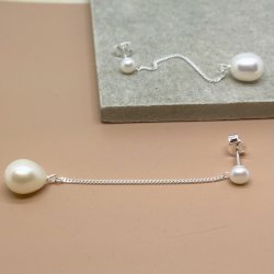 restikker MEGAN m. kde og hvid perle slv