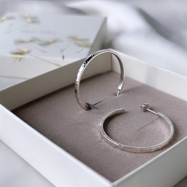 Hoops ELENA 30 mm Sterling Slv