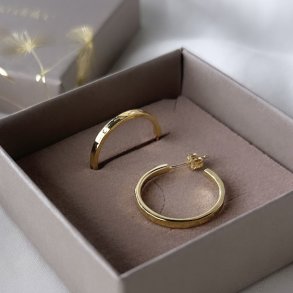 Hoops ELENA 18 mm Forgyldt Slv