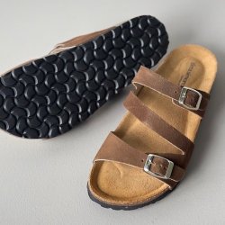 Sandal Amelia Nature VISON - skind str 38