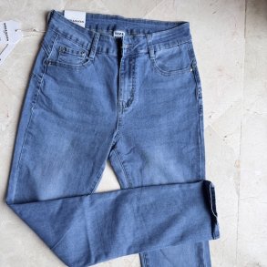 Slim fit jeans plain blue stretch str. M - 4xl