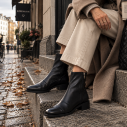 St�vle ONLY ME sort skind str. 37-42