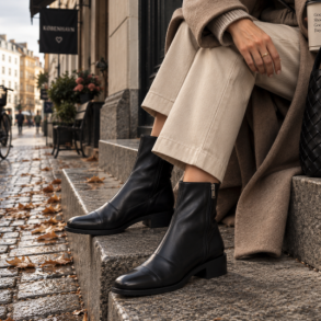 St�vle ONLY ME sort skind str. 37-42