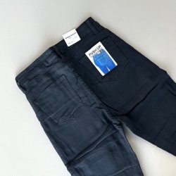 Slim fit jeans sort stretch str. L - 5xl
