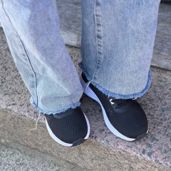 Sneakers ACTIVE Black/ white str. 36-41