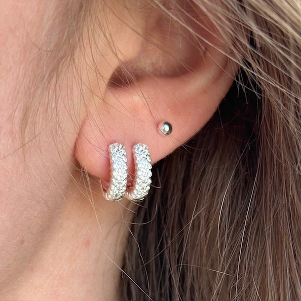 Hoops SWAY 13 mm Sterling Slv