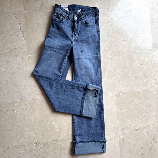Jeans streight leg str xs-xl