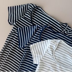 Basic kjole strib xs-m