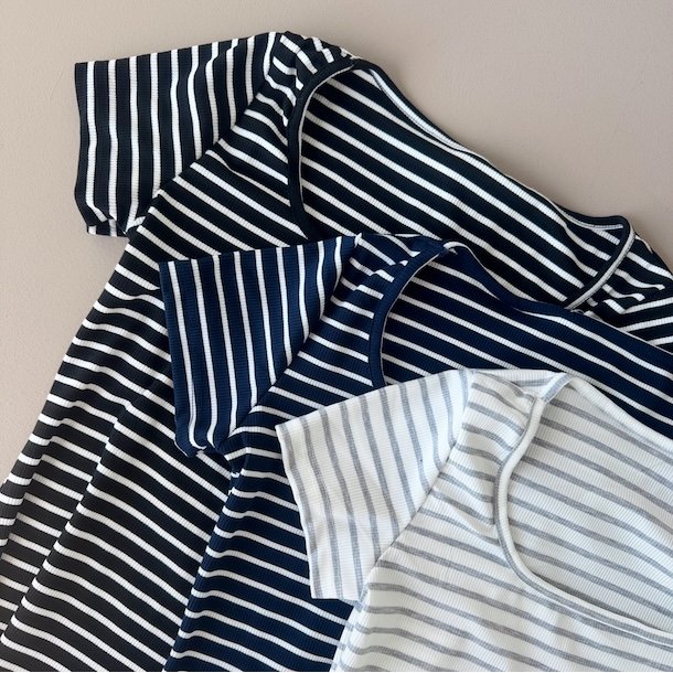 Basic kjole strib xs-m