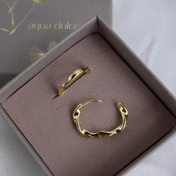 Hoops TWIRL 20mm Forgyldt Slv