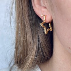 Hoops STELLA 25 mm Forgyldt slv