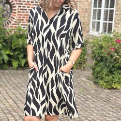 Kjole med lommer viskose