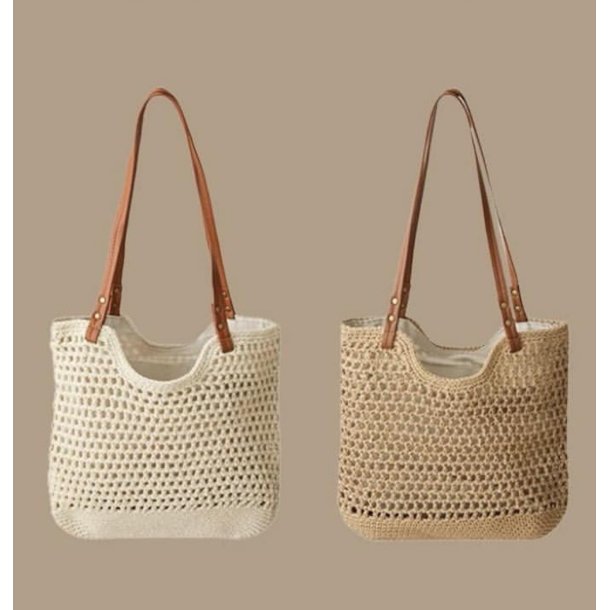 Taske h�klet sommershopper med skulderrem