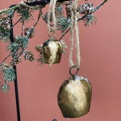 Klokke  metal Antik gold