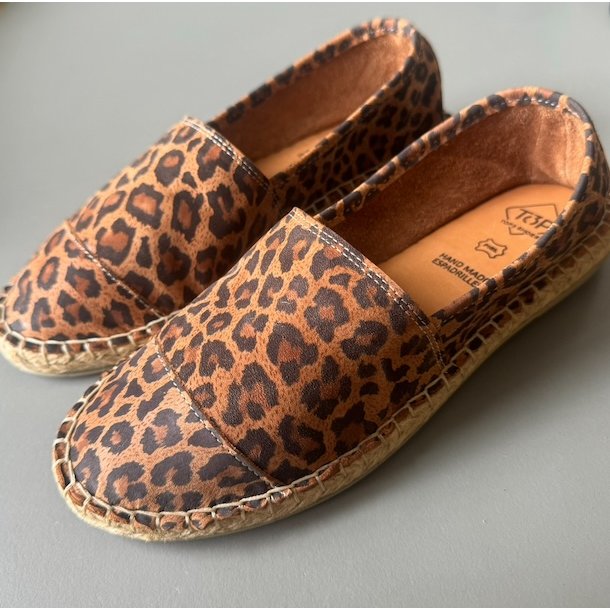 Espadrillos soft Med Bast - skind Leo str. 36-42