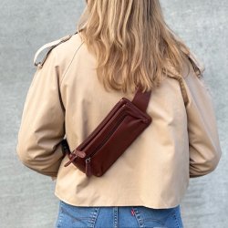 Bltetaske - bumbag skind