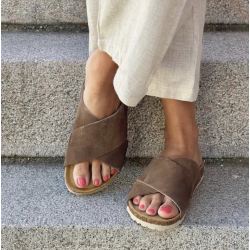 Sandal Annet Nature castano - skind str 37 - 41