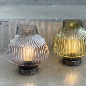 Lampe LED D17x17cm glas 