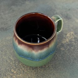 Buttet krus keramik 8,5 x 8 cm